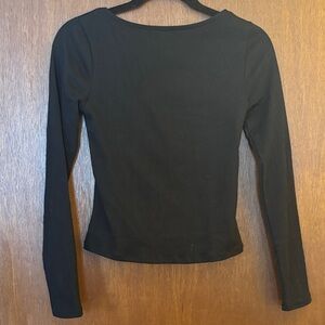 NWOT GAP Black boatneck open back